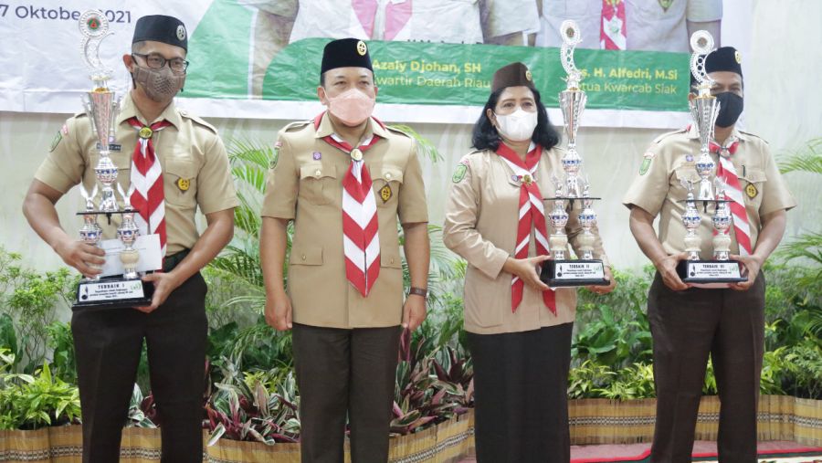 3 Kwarcab di Siak Raih Penghargaan Gugus Depan Terbaik Ramah Lingkungan