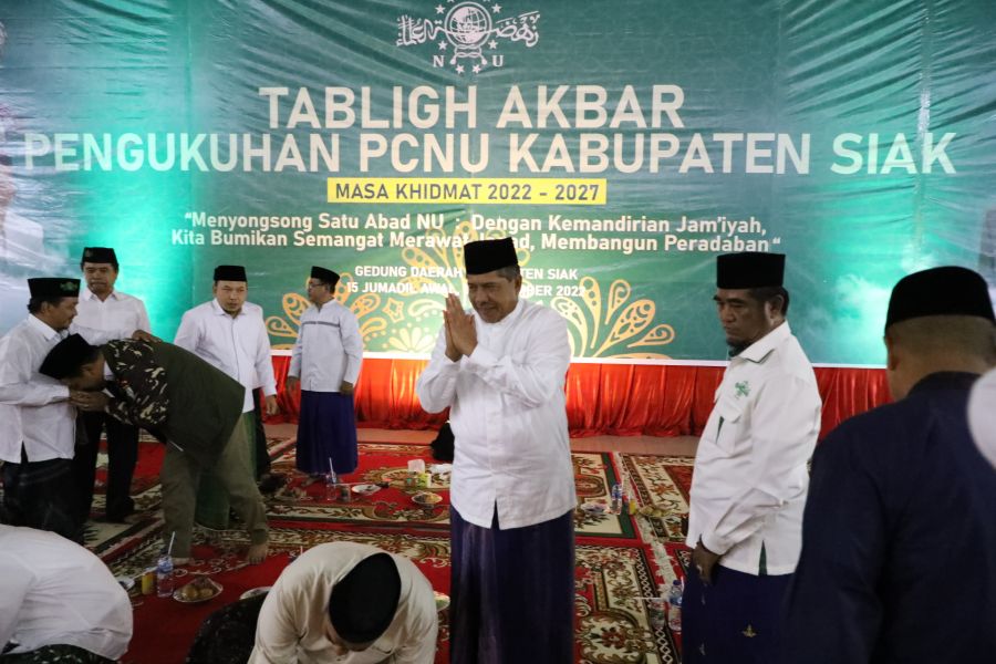 Bupati Alfedri Hadir Pengukuhan Pengcab Nahdlatul Ulama (PCNU) Kabupaten Siak