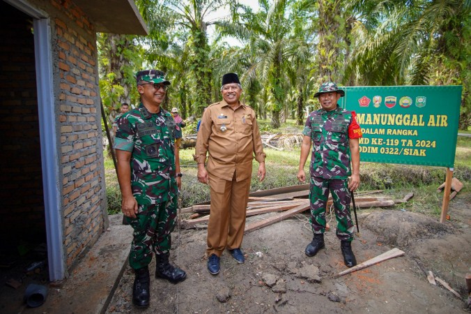 Bupati Alfedri Terima Asisten Teritorial Kepala Staf AD dan Cek Kesiapan Acara TMMD