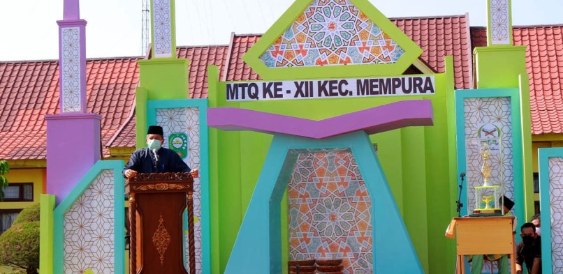 Bupati Siak Alfedri Buka MTQ Kec Mempura