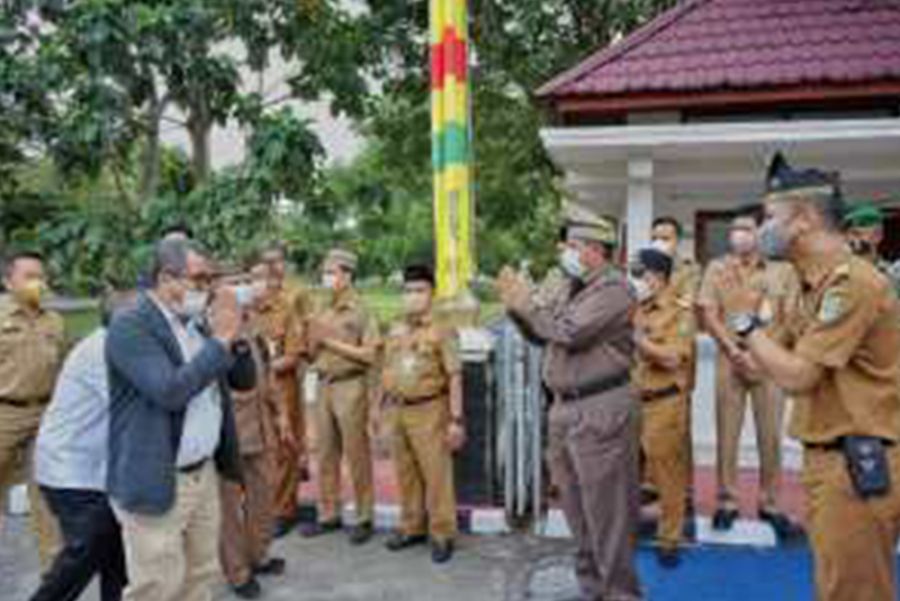 Bupati Siak Hadiri Acara Penilaian Lomba Evaluasi Kinerja Kecamatan Tingkat Provinsi Riau Tahun 2021