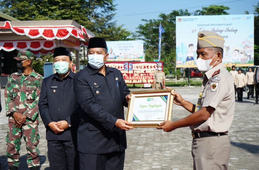 Bupati Siak Pimpin HUT Ke-61 UU Pokok Agraria, Aplikasi Online Loket Ku Diluncurkan