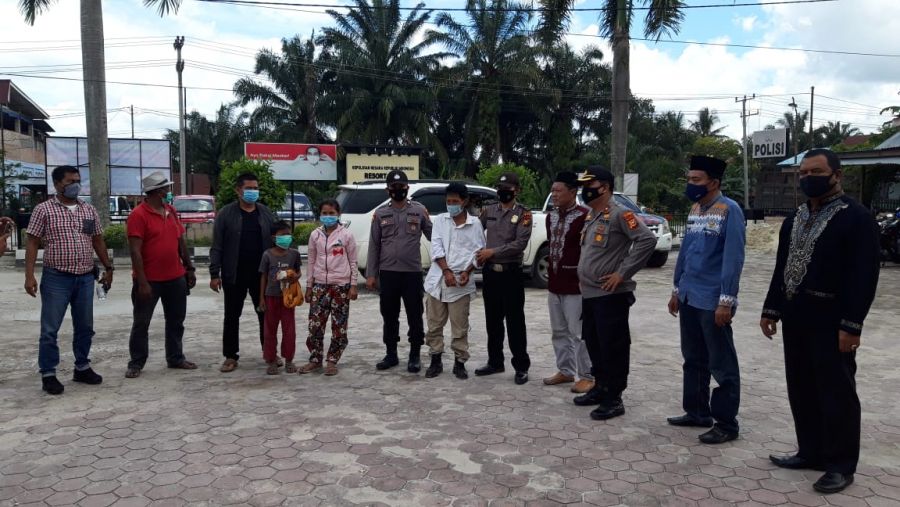 Dalam Waktu Singkat Jajaran Polsek Kandis Polres Siak Berhasil Tangkap Pelaku Yang Membawa Kabur Ana