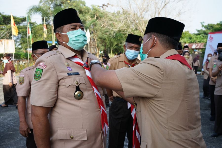 Hari Pramuka Ke-60, Kwarcap Siak Terima Anugrah Kepeloporan Gudep Ramah Lingkungan