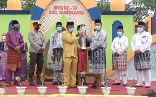 Kampung Langsat Permai Juara MTQ Tingkat Kecamatan Bungaraya, Wabup Siak: Ini Awal Sebuah Tingkatan