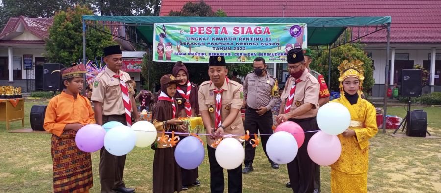 Ketua Mabiran Buka Pesta Siaga Kwaran 06 Kerinci Kanan