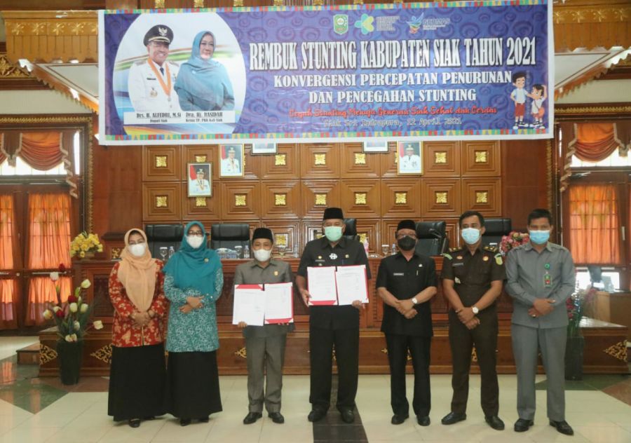 Pemkab Siak Apresiasi Empat Kampung Zero Stunting Tahun 2020