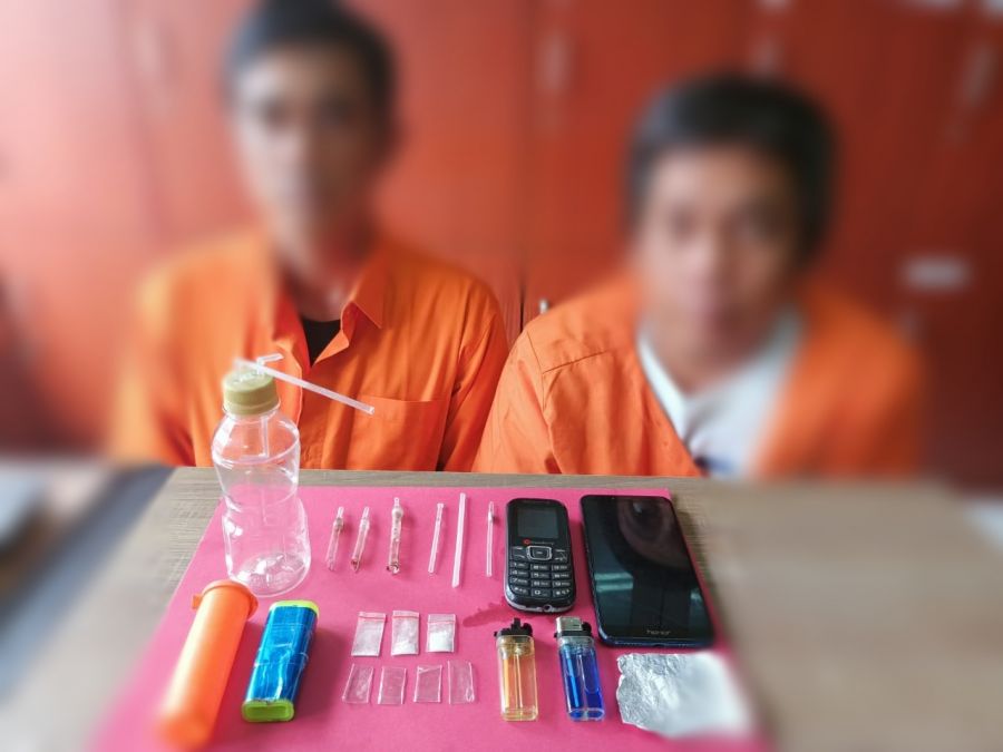 Polres Siak tangkap 2 pengedar Narkoba di kecamatan Tualang  Siak