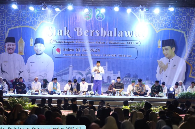 Sambut Tahun Baru 1446 Hijriah, Pemkab Siak Gelar Doa Bersama dan Gebyar Sholawat