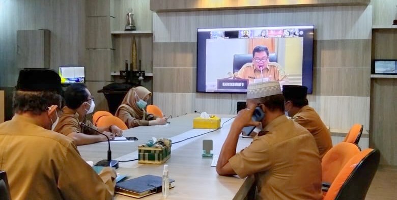 Sekda Arfan Ikuti FGD Virtual Grand Design Riau Digital 2021-2025