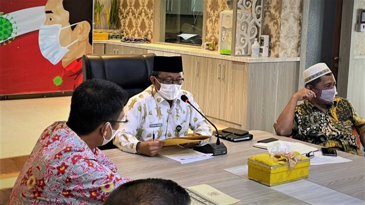 Sekdakab Siak Paparkan Data Sertifikasi  Aset Tanah Milik Pemkab tahun 2021