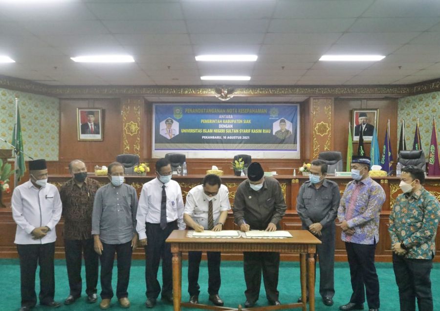 Tingkatkan kualitas SDM, Siak dan UIN Suska Riau lakukan MoU.