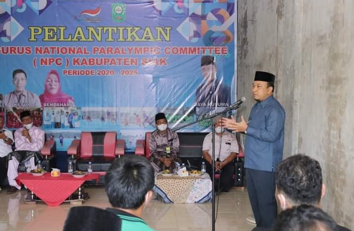 Wabup Husni Merza Hadiri Pelantikan Pengurus NPC Kabupaten Siak