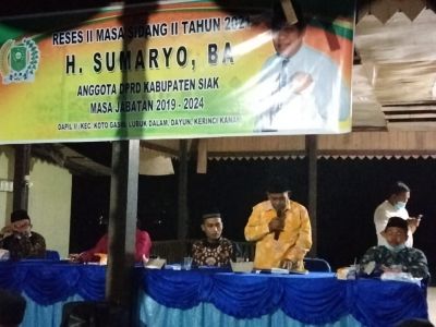 Legislator Siak H. Sumaryo Gali Aspirasi Masyarakat di Kampung Buana Bhakti